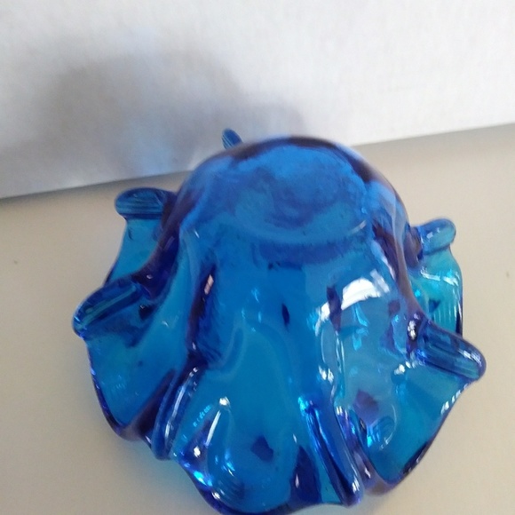 SOLD💞 Vintage blenko art glass dish ashtray MCM - Picture 8 of 8